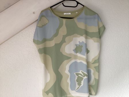 Schönes Opus Sommer Blus Gr. 38 mintgrün gemustert sehr beq.