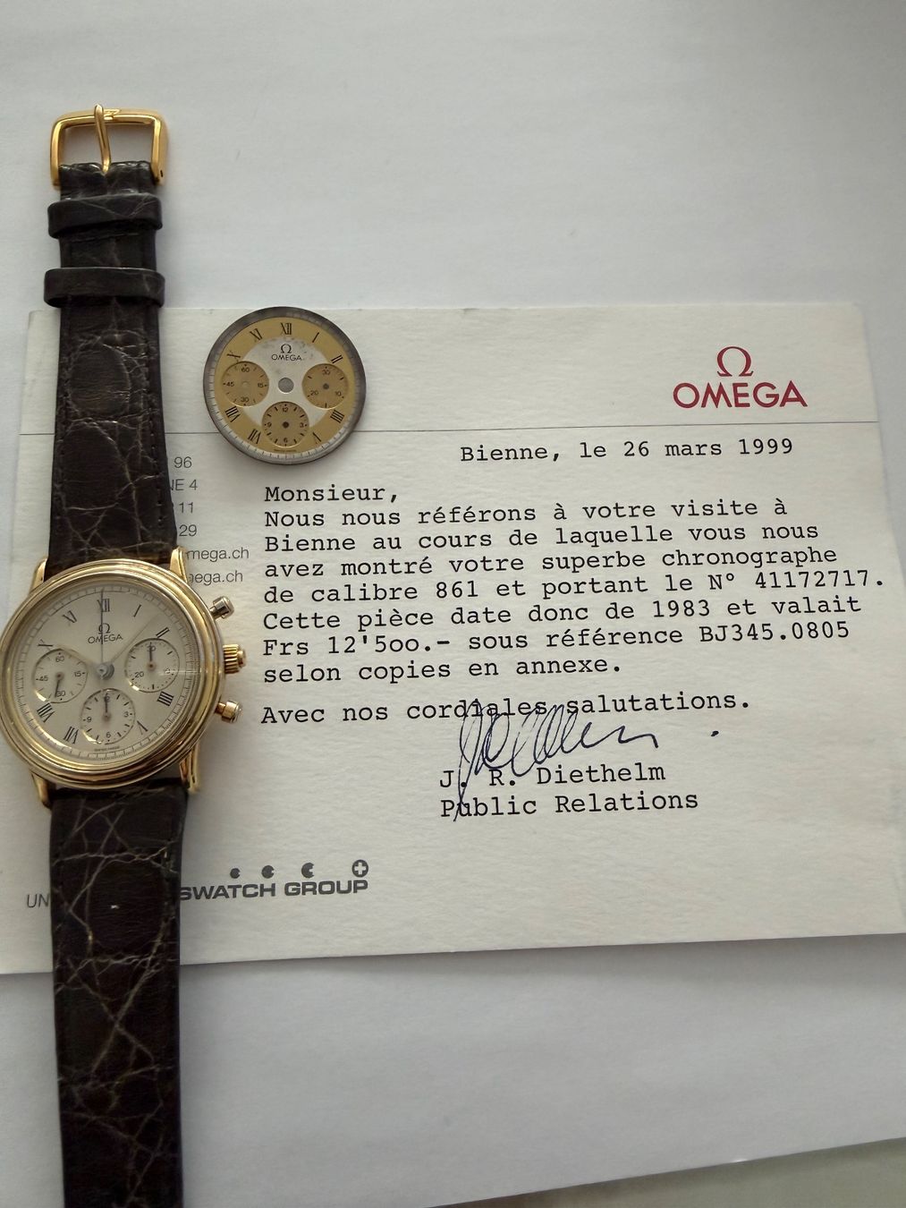 Omega Orologi: Omega Chronograph 18 Karat Gold – Usato da St. Margrethen SG venduto da Watchmen1972 2