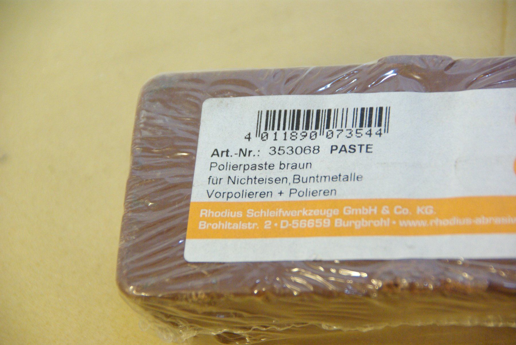 Pflegeprodukte: Polierpaste braun von PHODIUS - 353068 - OVP – Neu und originalverpackt aus Herisau von Cevianer1844 1