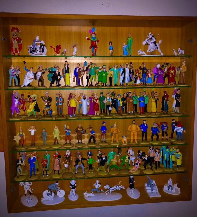 Lot Figurines Tintin Hergé – Moulinsart, Collector PVC – Neufs étiquetés
