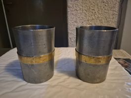 Zwei Zinnbecher St. Galler Präge