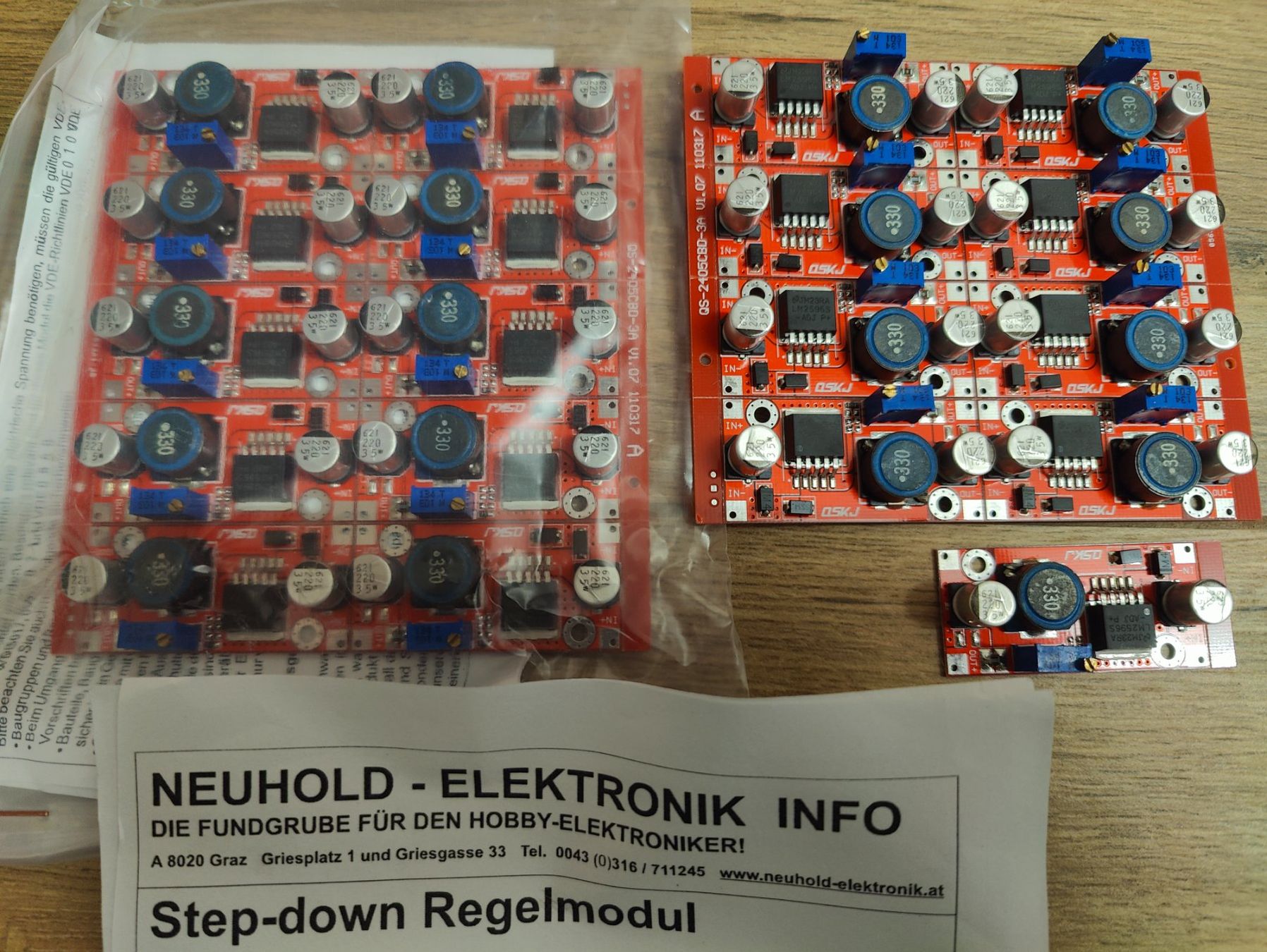 Elektronikbauteile: 19x Neuhold LM2596 Boost Step Up Power Converter Module – Neu (gemäss Beschreibung) aus Stäfa von TBStaefa