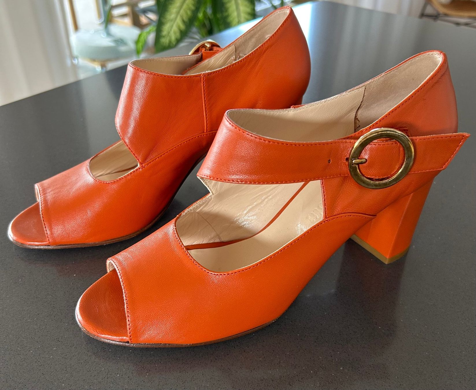 Chaussures femmes: Peeptoes orange – Neuf (Voir description) à Rombach par joergus