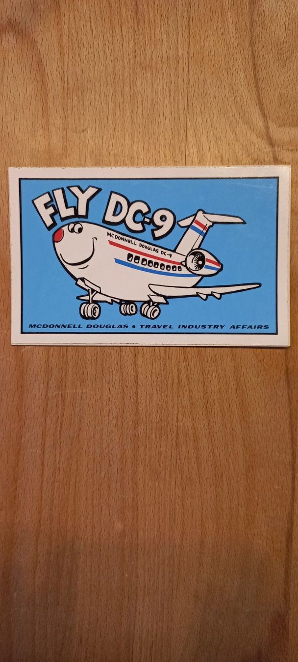 Sticker: Vintage Aufkleber "FLY DC-9" McDONNEL DOUGLAS – Nuovo (secondo la descrizione) da Stans venduto da Acnml