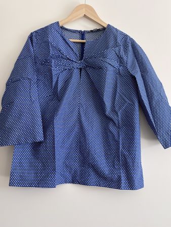 COS Chemisier bleu  / Blaue Bluse - 42