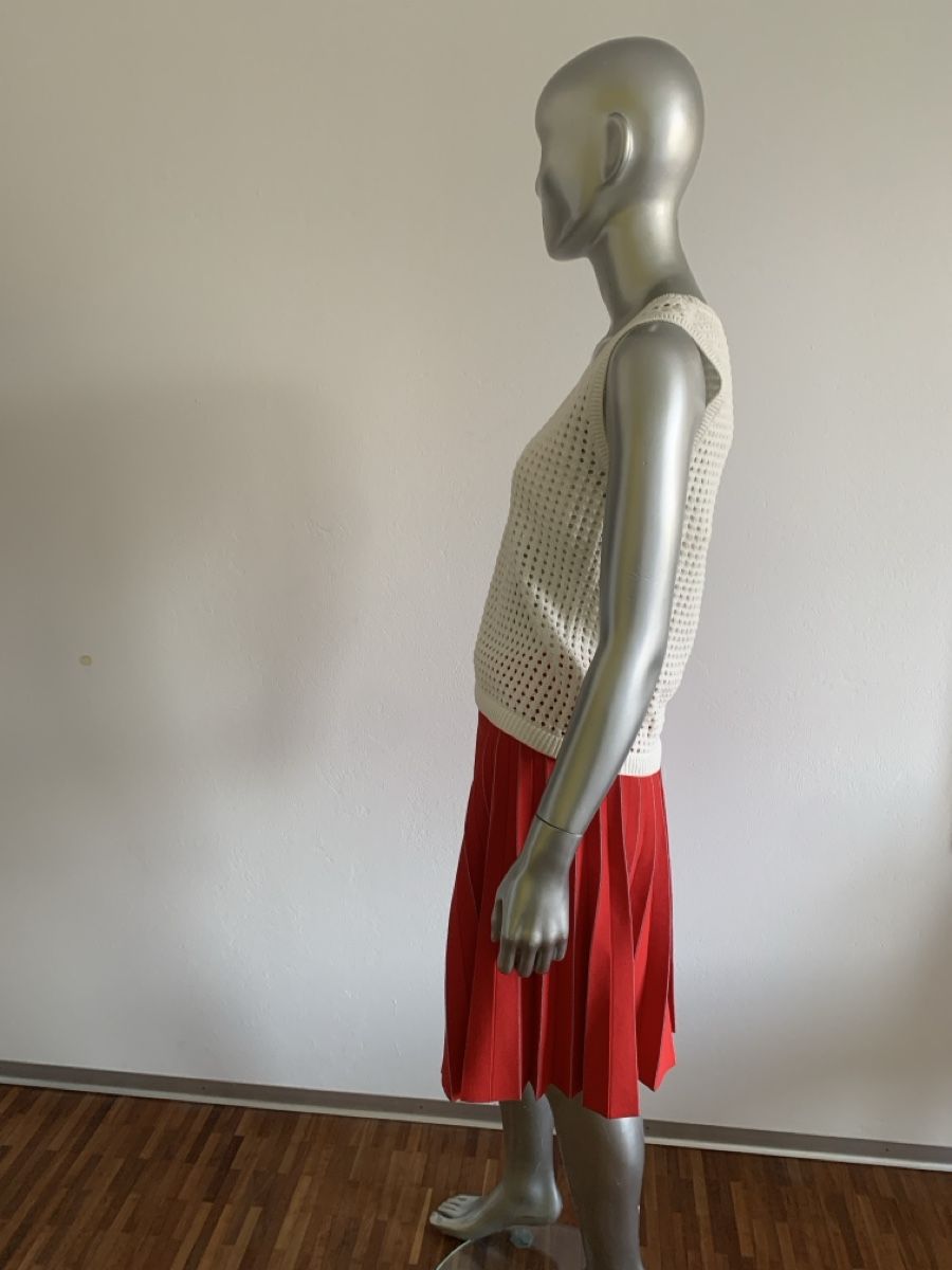 Akris Maglioni & Felpe: AKRIS: Neuer weisser Kurzarm-Pullover mit Lochmuster, 36, – Nuovo (secondo la descrizione) da Luzern venduto da paulablue 4