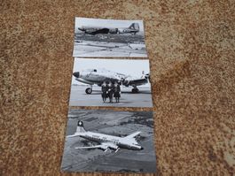 3 alte Fotos, davon 2x Swissair