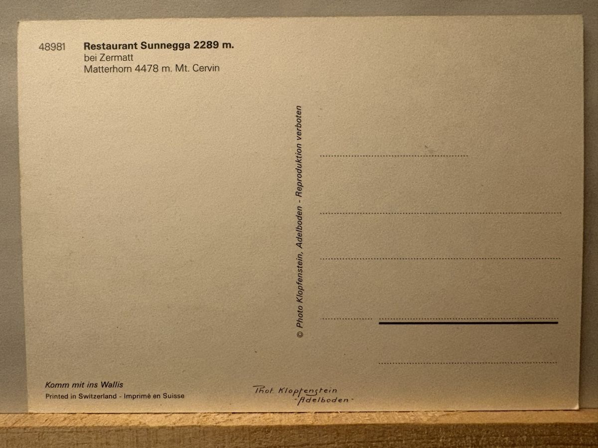 Cartoline postali: AK von Restaurant Sunnegga – Usato da Rümlang venduto da Kartenpost1 1