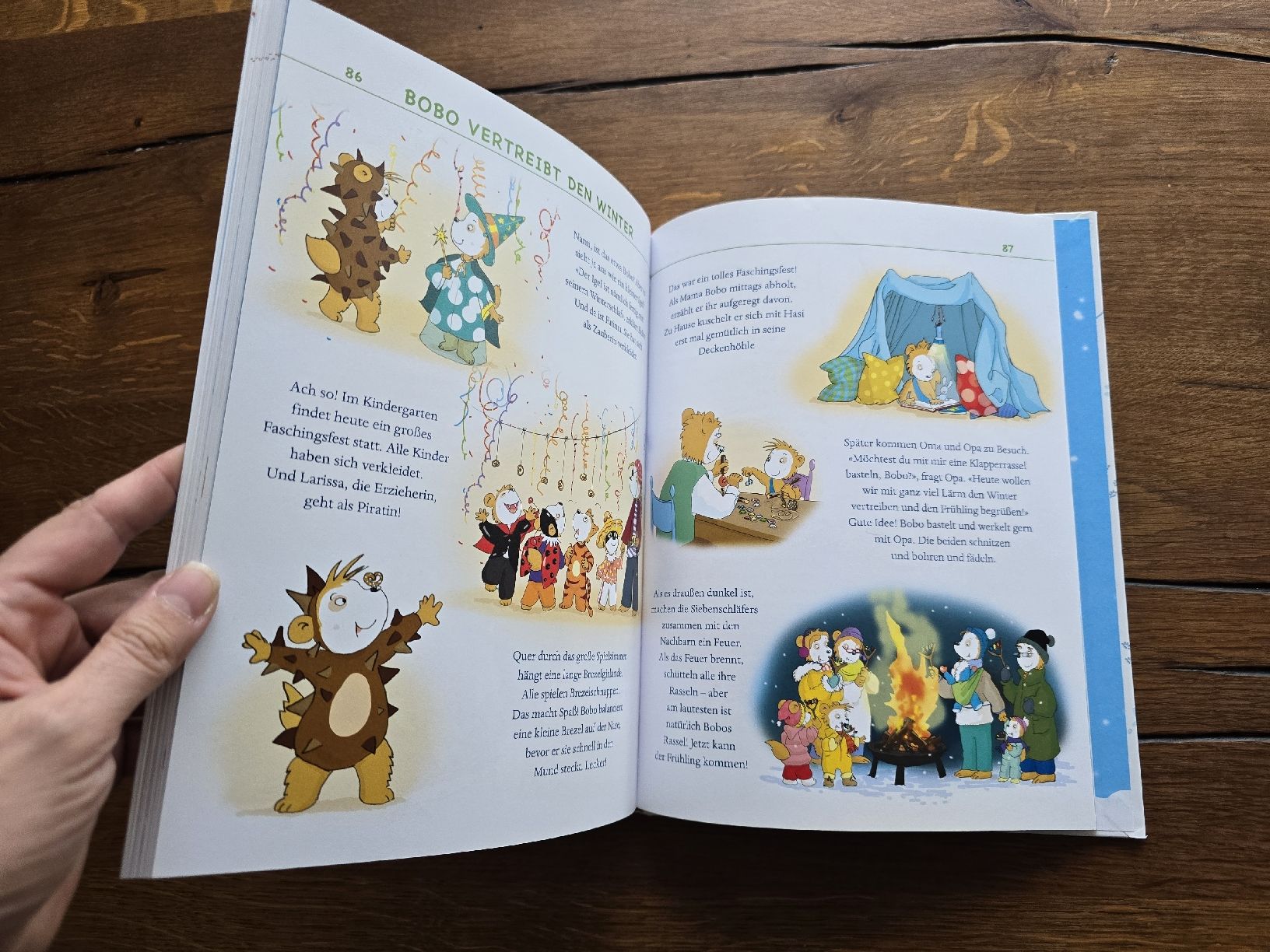 Libri: Bobo Siebenschläfer: Hurra, es schneit! Winterbuch. – Usato da Wittenbach venduto da Tigerlili 9