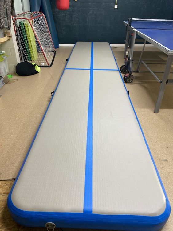 Yoga Cheerleading Training AKSPORT Airtrack Matte 3m Mit Air Roll - Aufblasbare Turnmatte Für Yoga & Gymnastik (mit Pumpe) Airtrack Matte Nordic