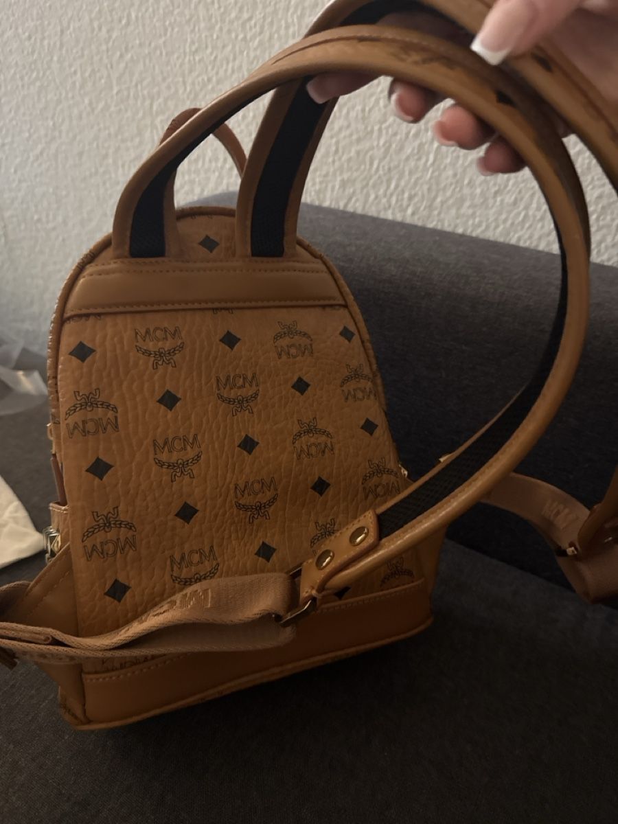 Mcm Rucksäcke: Rucksack MCM Mini Cognac mit Nieten – Neu (gemäss Beschreibung) aus Aarau von axsps 2