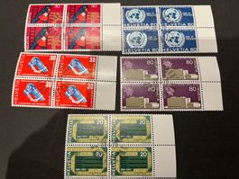 CH  1978  Viererblock Serie FDC  Luxus  (4454)