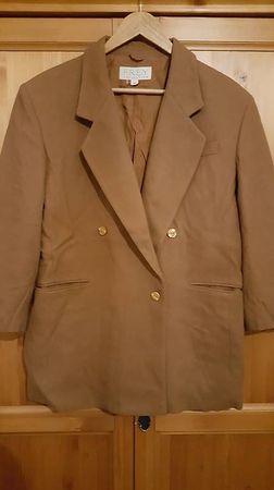 Oversize Woll-&Kaschmirblazer beige Gr. 40