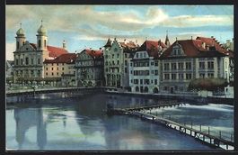 Luzern, Partie an der Reuss, Alt-Luzern