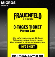 2x Openair Frauenfeld Tickets – 3-Tages-Pass (Partner Gast)