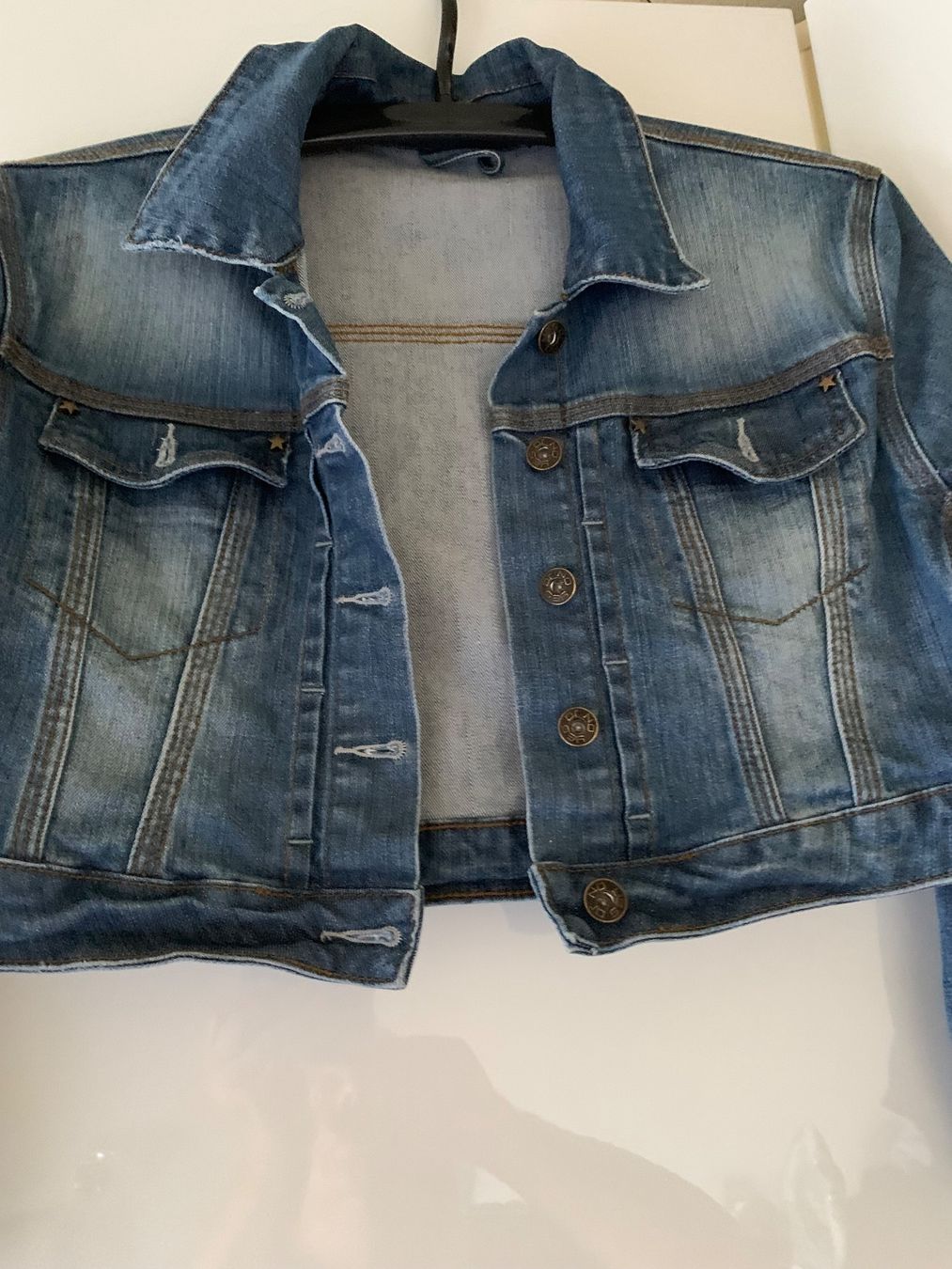 Yes Or No Giacche: Kurze Jeansjacke mit 7/8 Ärmeln Gr.L/XL – Usato da Heiden venduto da andraaa 1