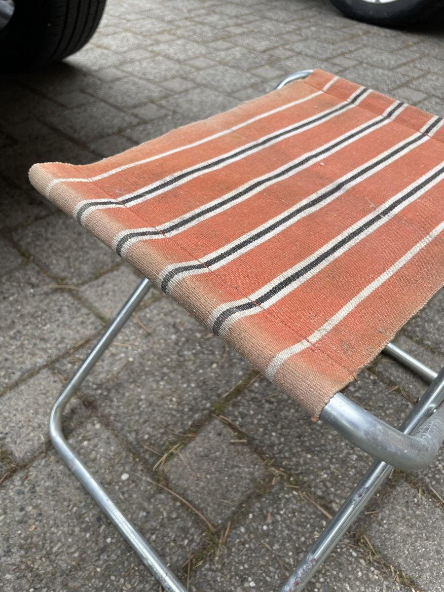 Sgabelli: 3 Tabourets Pliables Camping Vintage – Usato da Vallamand venduto da Bricbracbroc82 7