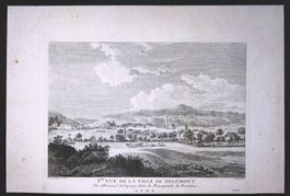 Delémont Originalkupferstich 1780