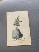 Humoristische Postkarte "Oh – oh – ces chapeaux!