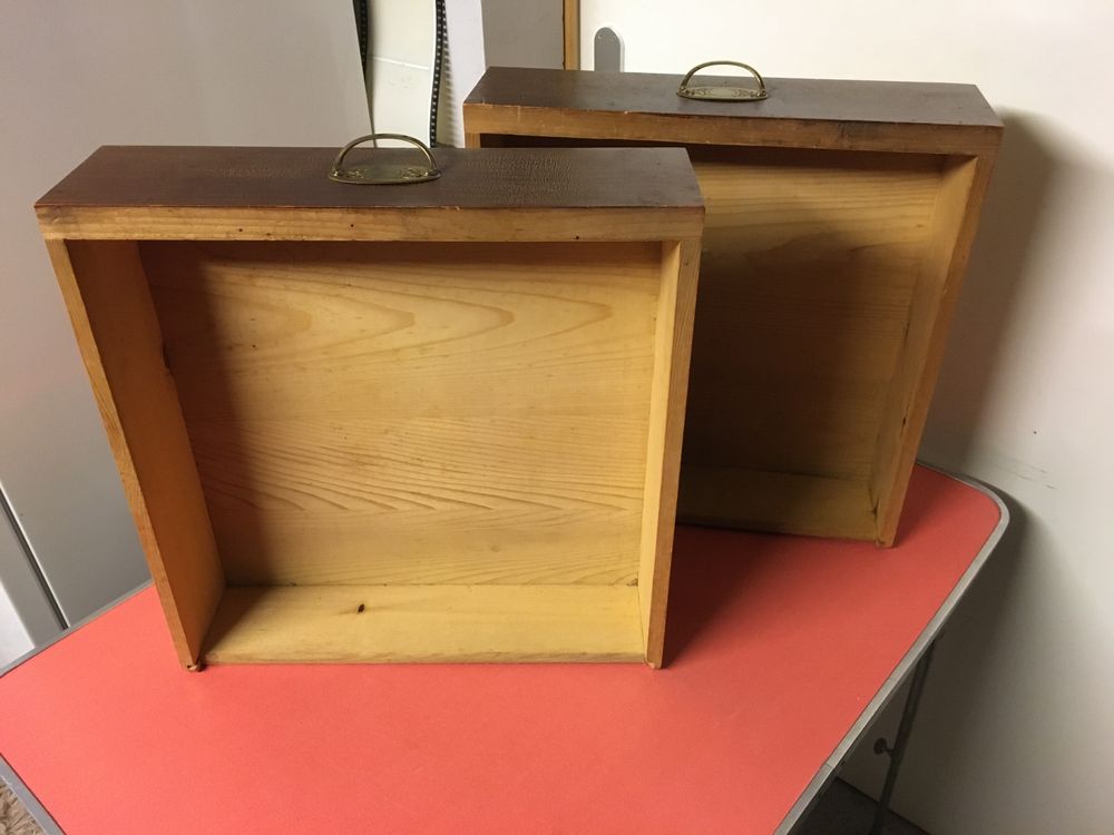 2 Holz Schubladen, Massive Tannenholz, Jugendstil Zeit. | Kaufen auf