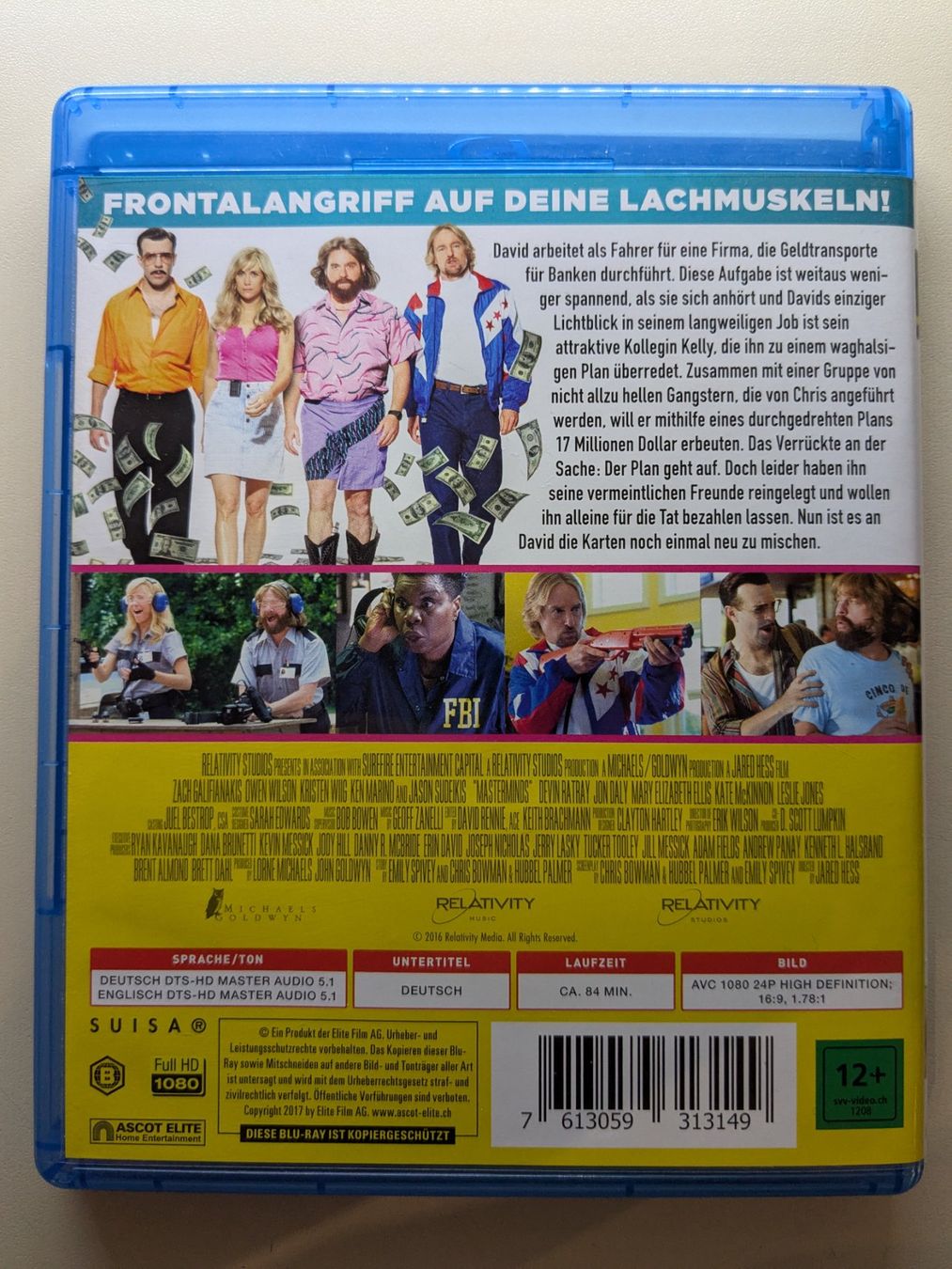 Tutti i DVDs: Masterminds - Minimaler IQ, maximale Beute [Blu-ray] – Usato da Port venduto da gecotom 1