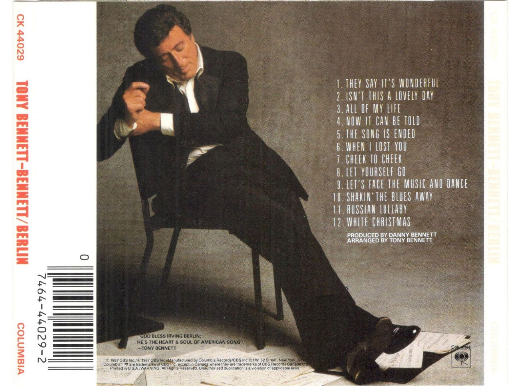 CD: Tony Bennett CD Berlin – Usato da St. Margarethen TG venduto da ursk10 1