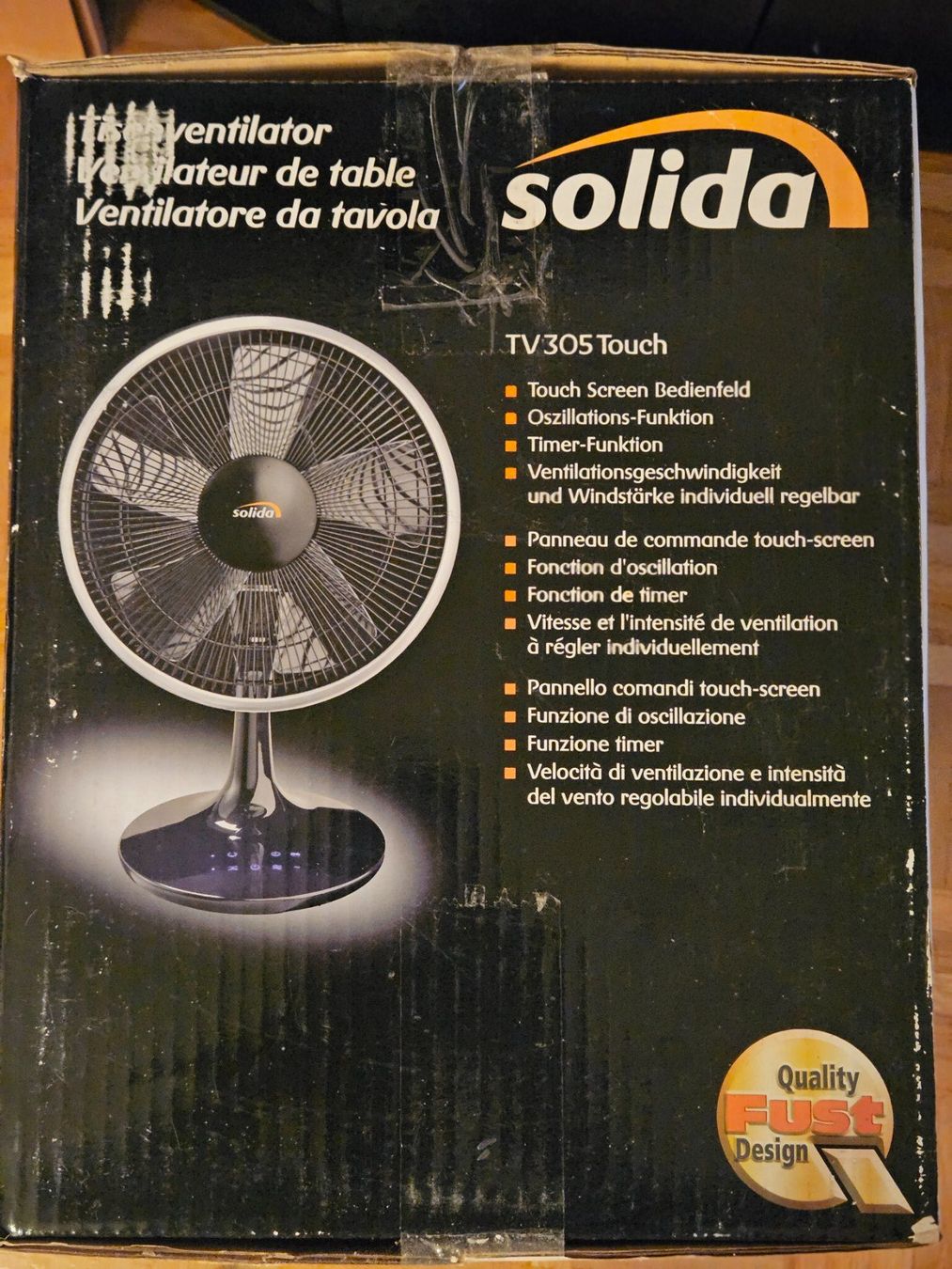 Solis Ventilatori: Tischventilator Solida TV 305 Touch Ventilator, Neuwertig – Nuovo (secondo la descrizione) da Kloten venduto da Euroasia 4