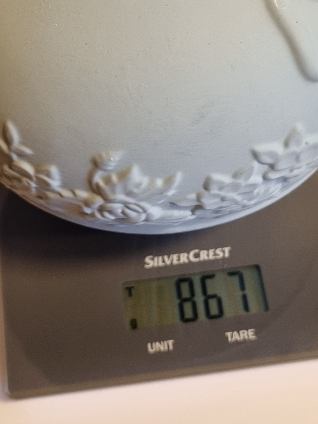 Vasi & Recipienti: Vintage Vase Relief Blüten hellblau 20cm – Usato da Scharnachtal venduto da devin03 4