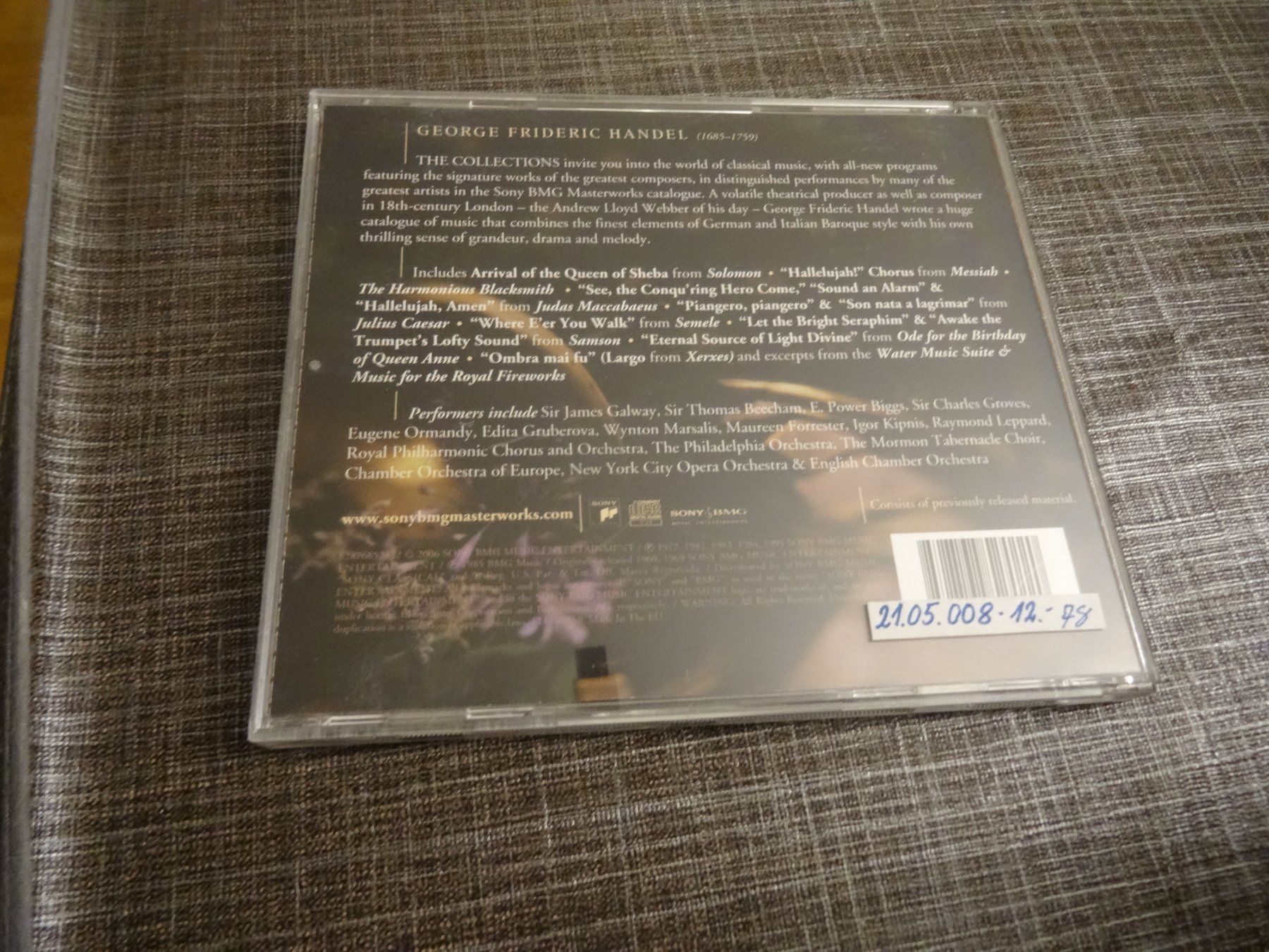 CD: The Handel Collection CD – Usato da Olten venduto da Disc-Ausverkauf 1
