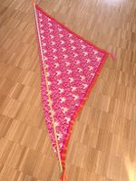 Sommerliches Dreieckstuch von Zwillingherz, Pink/Orange