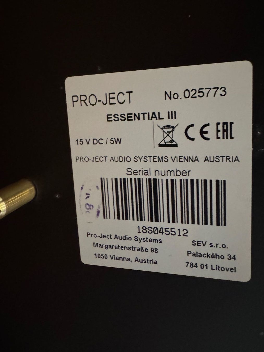 Giradischi: Pro-Ject Essential III – Usato da Kappelen venduto da JGreppin 8