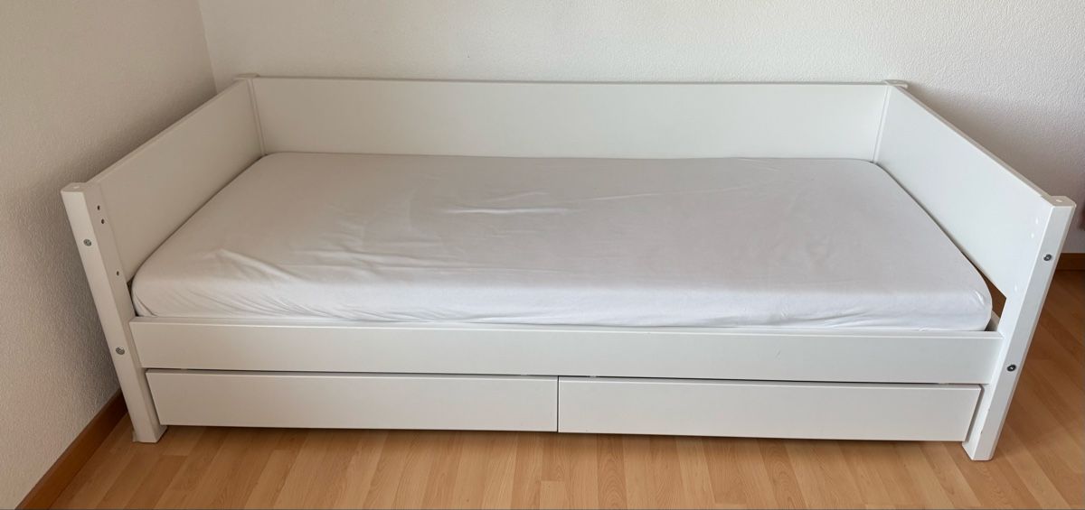 Micasa Letti: Kinderbett Flexa White inkl. Schubladen – Usato da Winterberg ZH venduto da Grischa78