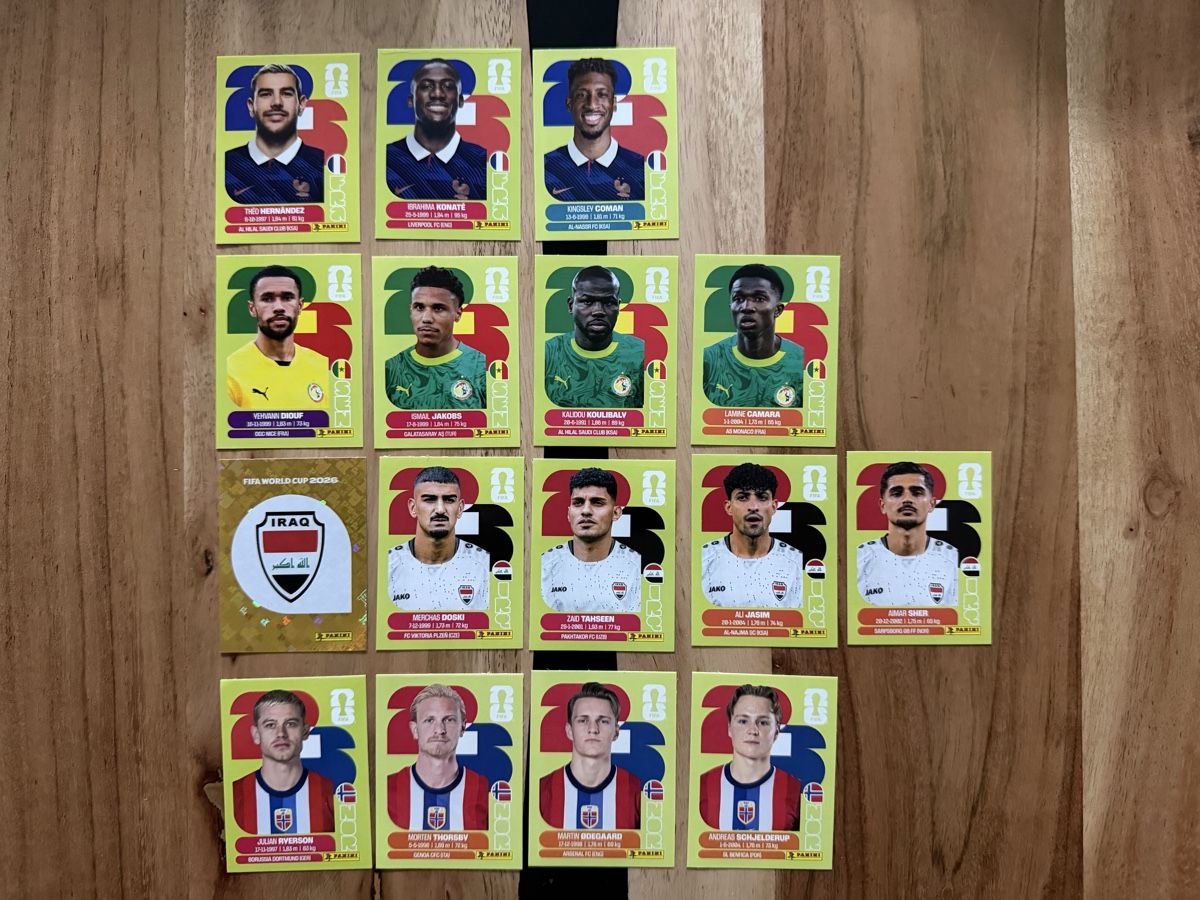 Panini Carte collezionabili: Panini WM 2026 Gruppe I – Nuovo (secondo la descrizione) da St. Gallen venduto da wastmo