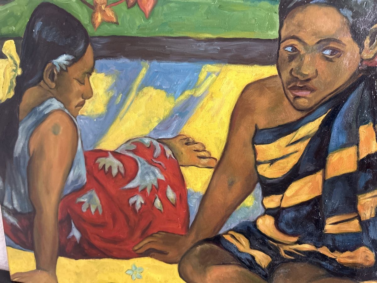 Gemälde: Gemälde: Südsee-Impressionen, Original Ölgemälde, Sommer – Gebraucht aus Glarus von KunstWerkEr-LS87 2