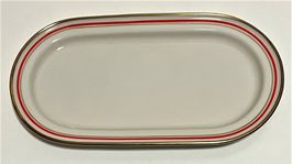 Präsentierschale Ankeplättli Porzellan Langenthal 1950 Gold