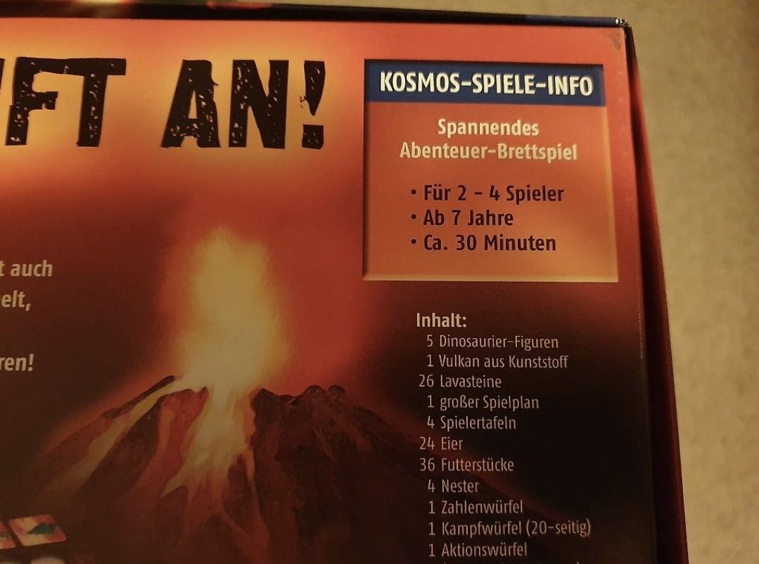 Kosmos Giochi: Dinosaurier Brettspiel T Rex greift an – Usato da Büttikon AG venduto da jd.grobler 2