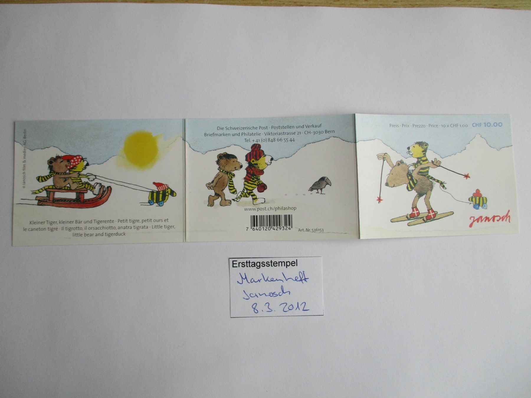 Tutti i francobolli: Markenheft Ersttagsstempel – Usato da Langnau b. Reiden venduto da Aktuell88 1