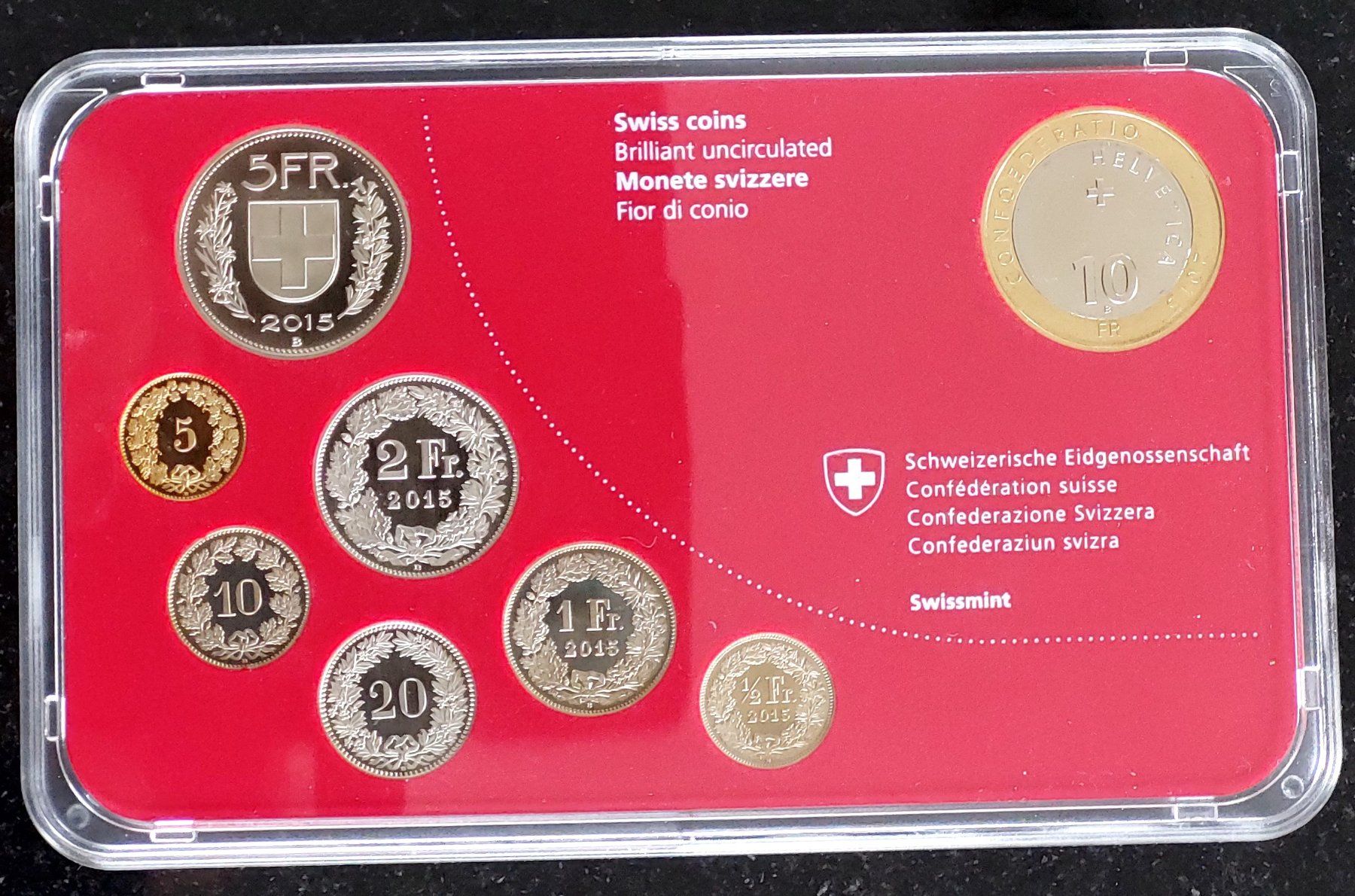 Tutti le monete: Münzsatz Schweiz 2015 stgl. – Nuovo (secondo la descrizione) da Arch venduto da coinsandmore 3