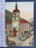 ALTDORF TRAM BELEBT BEIM TELL-DENKMAL URI AK
