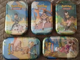 Pokémon Mini Tin Komplett-Set versiegelt Zenit der Könige DE