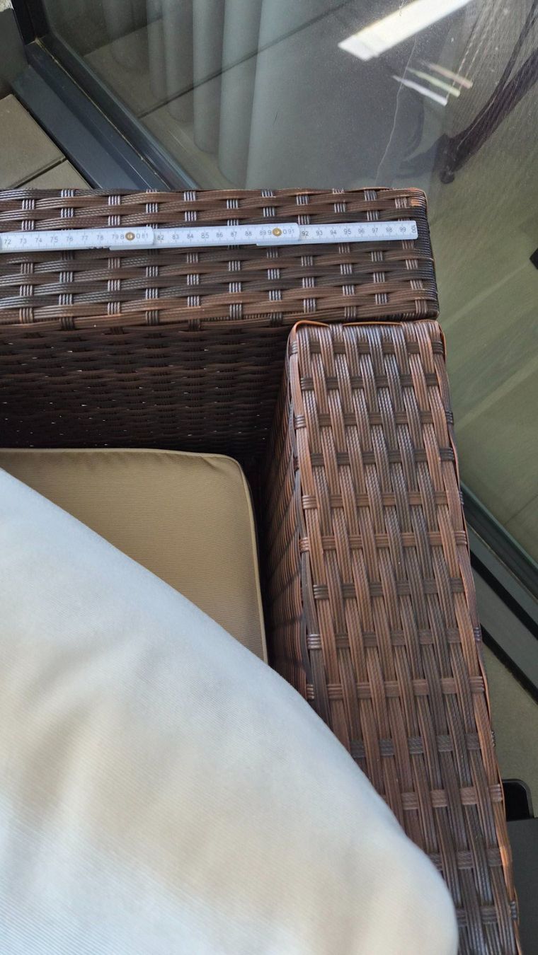 Divani: Rattan Lounge Set braun mit Tisch / Gartensofa – Usato da Burgdorf venduto da Cyrano73 5