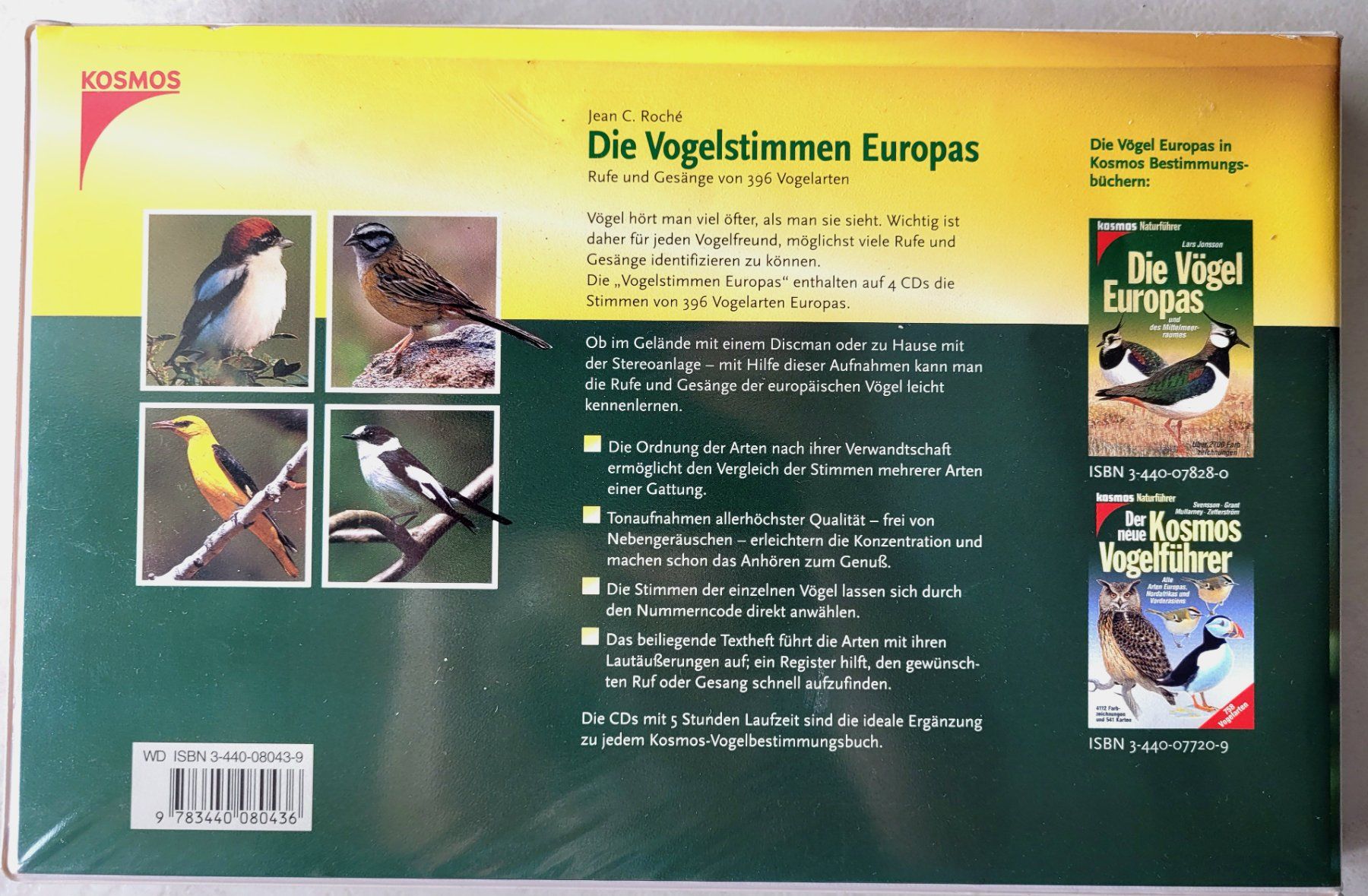 CD: Die Vogelstimmen Europas auf 4 CDs – Usato da Oberuzwil venduto da rtr_wp6m 1