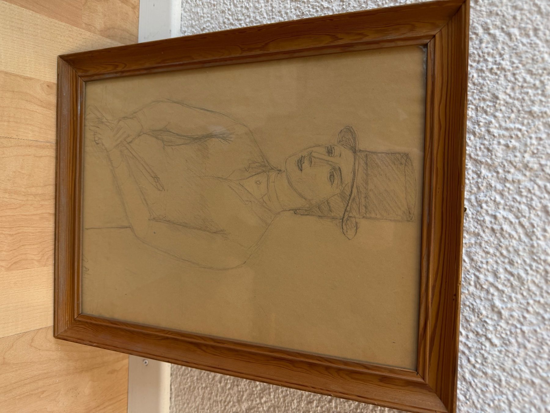 Tableaux: Rahmenbild, Bleistiftzeichnung! – D'occasion à Gümligen par Brocki-Reimal-Stift 3