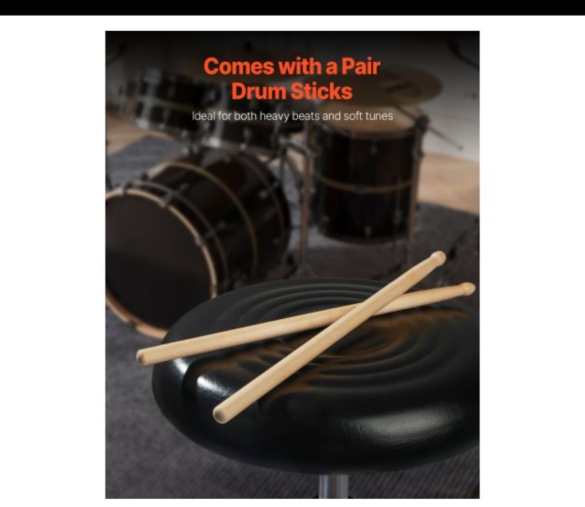 Musikinstrumente: VEVOR E-Drum Set Tablet 4 Pads 163 Sounds Kopfhöreranschlus – Neu und originalverpackt aus Amriswil von JaJa-Express 5