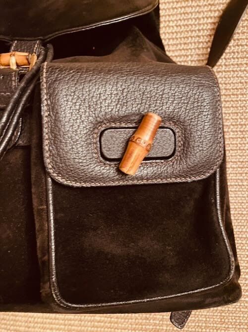 Gucci Zaini: Gucci Bamboo Rucksack schwarz – Usato da Zürich venduto da xxxts012 2