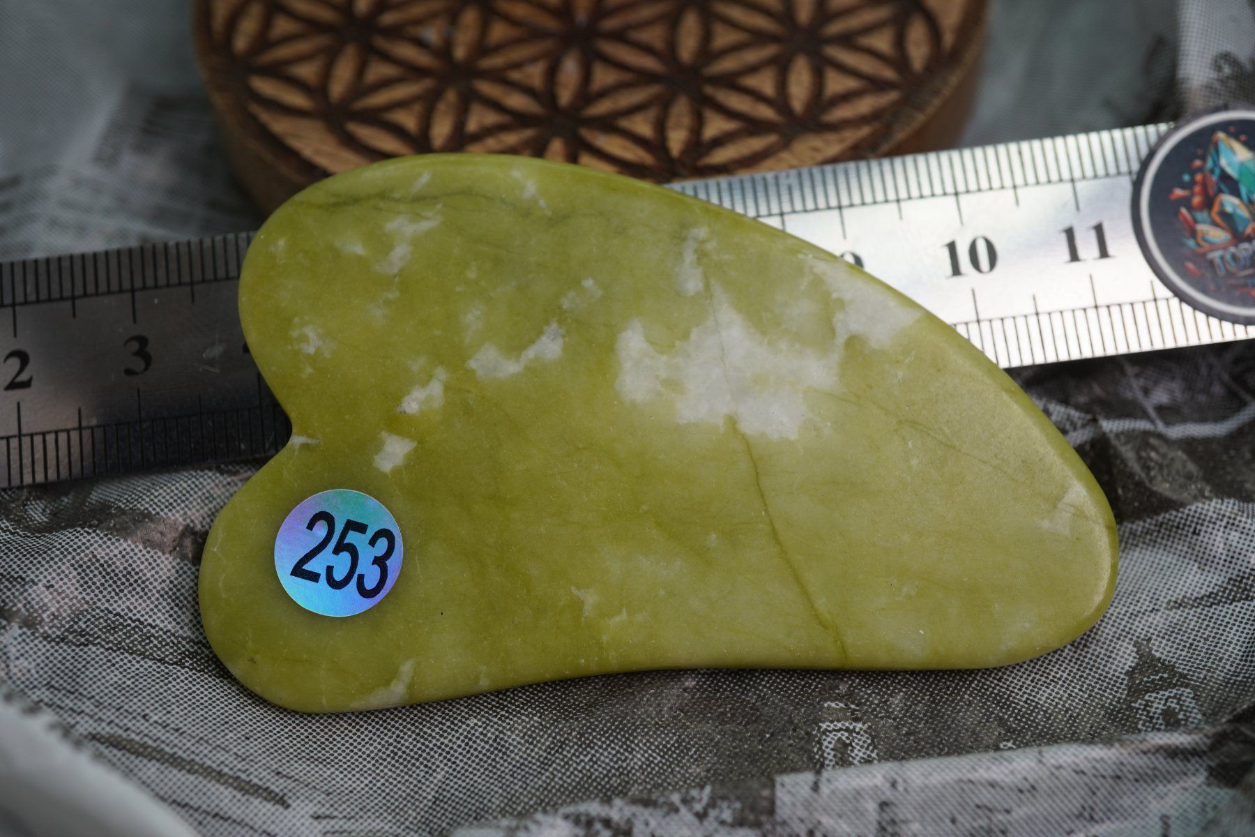 Minerali & Pietre curative: Gua Sha Massage-Stein Jade Grün ab 1.- – Nuovo e nell'imballaggio originale da Eschenbach SG venduto da topstone 2