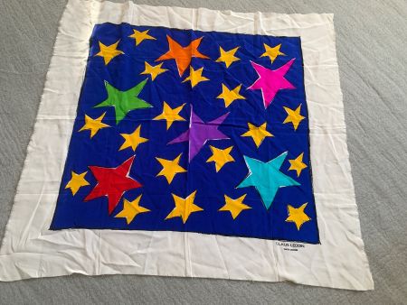 Vintage Foulard von Claus Leddin  90 x 90 cm