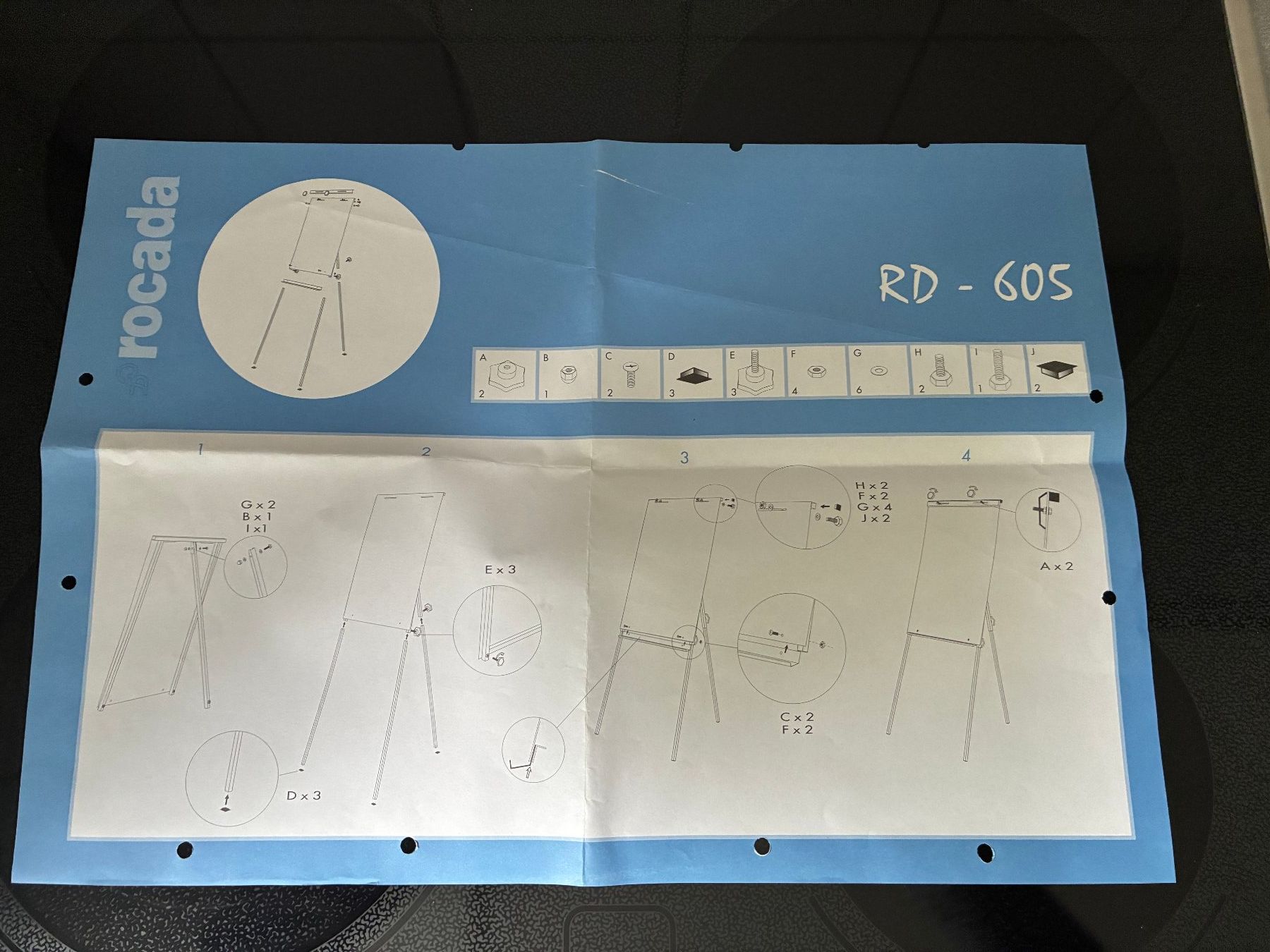 Sonstige Dekorationen & Accessoires: Flipchart Ständer mit Papierrollen – Neu (gemäss Beschreibung) aus Thalwil von figueres 8