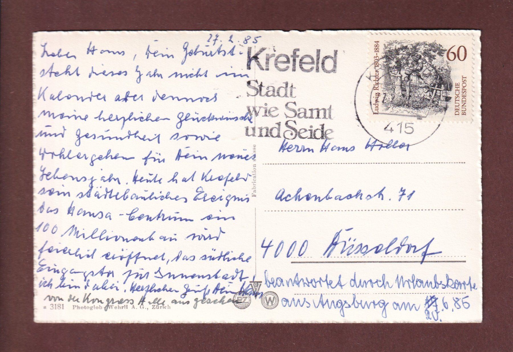 Cartoline postali: LUZERN - Wagenbachbrunnen – Usato da Pully venduto da nicecards-shop 1