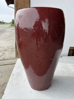 Garten-Vase//Topf Keramik, rot
